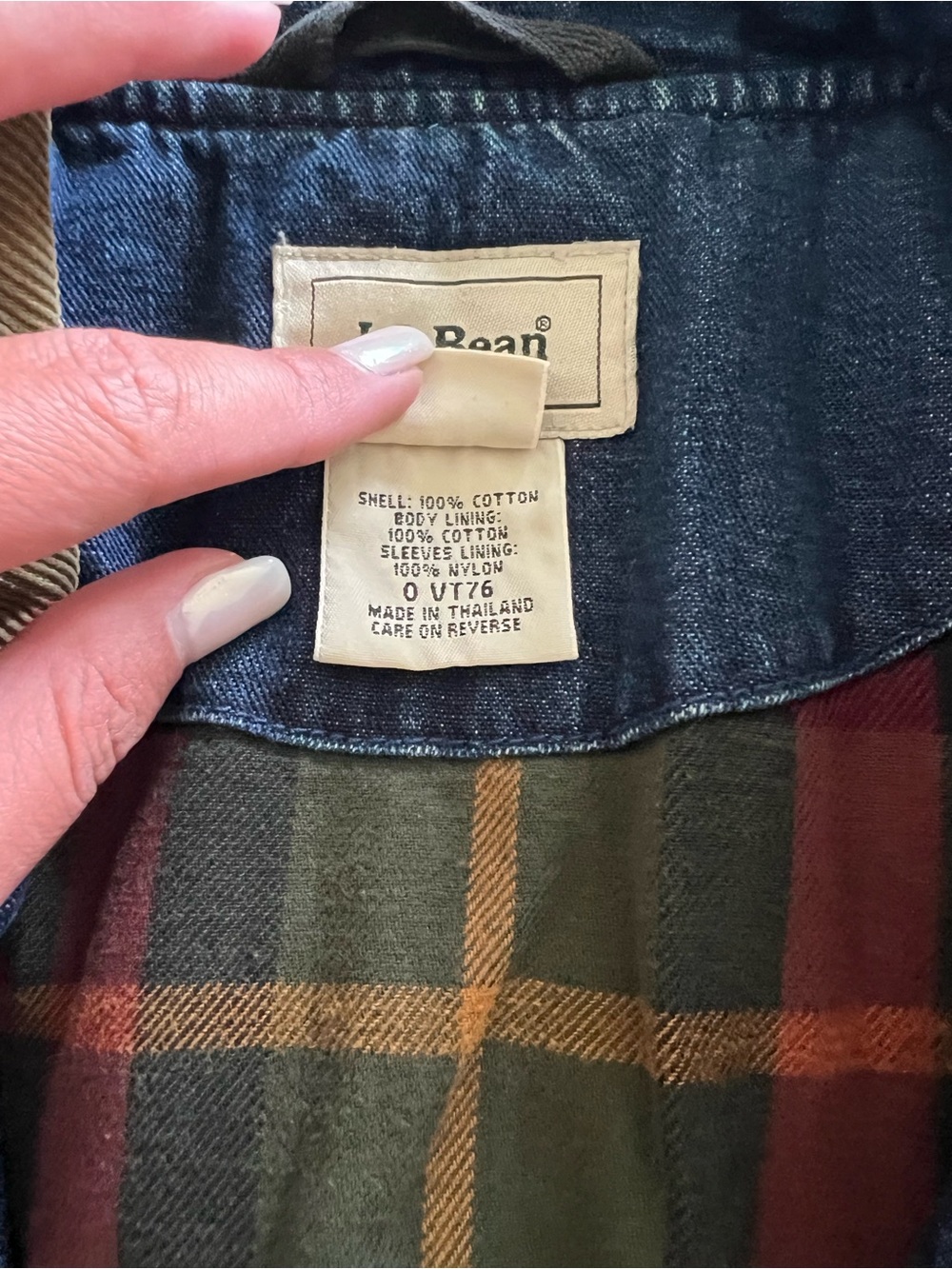 Women’s L.L. Bean 90’s vintage Blue Denim Barn Jacket lined size small - Picture 6 of 12